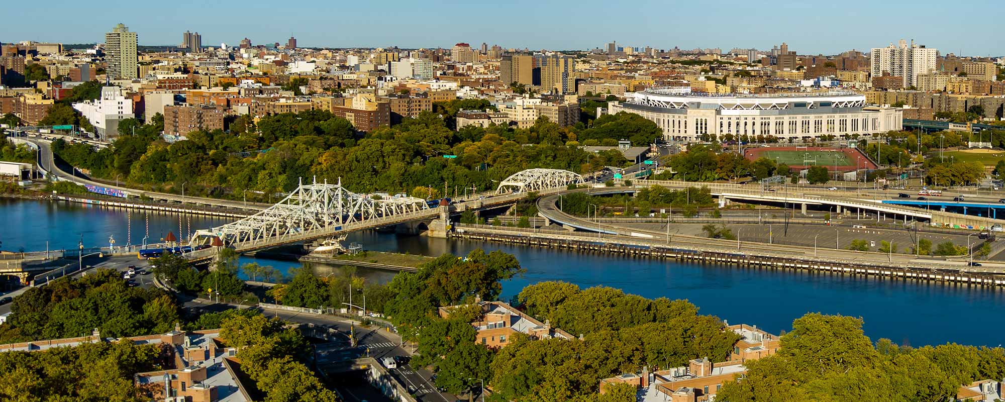 Aerial view of the Bronx