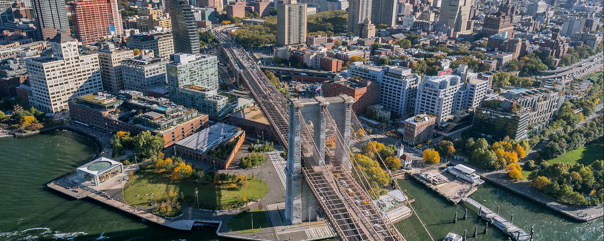 Aerial view of Brooklyn
