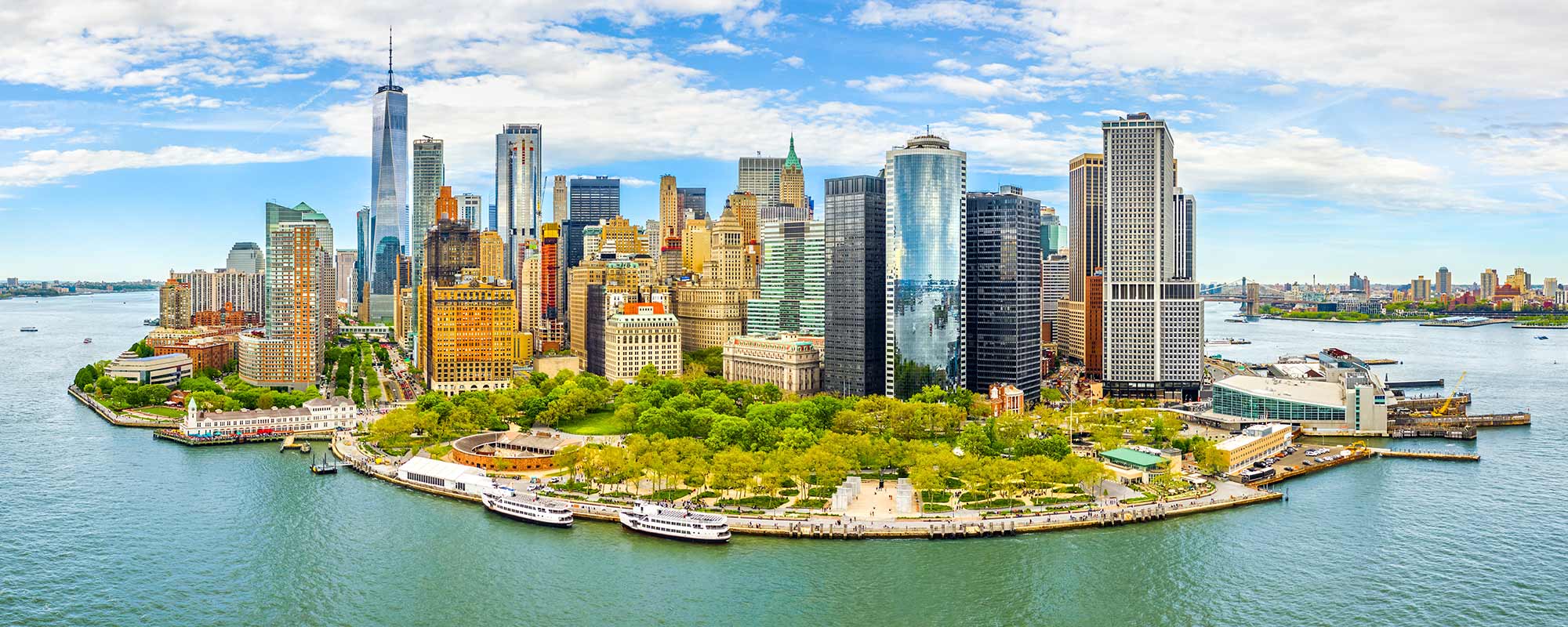 The Downtown Manhattan skyline