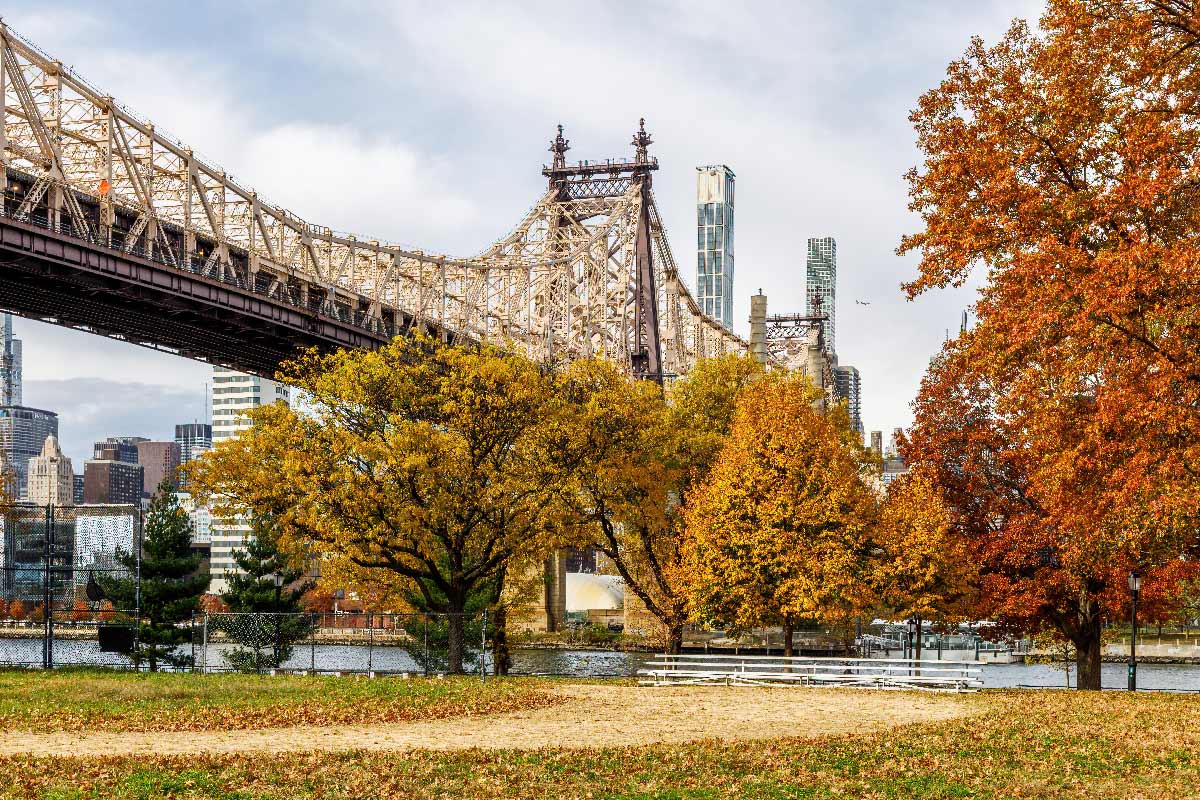 The 59th Street Bridge connecting Queens and Manhattan