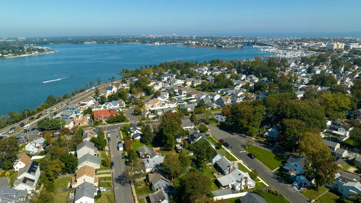 Aerial view of Staten Island